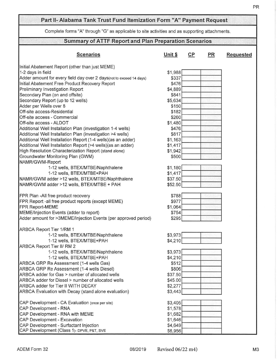 ADEM Form 32 Download Printable PDF or Fill Online Alabama Tank Trust