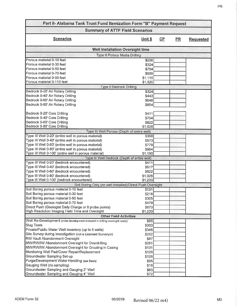 ADEM Form 32 Download Printable PDF or Fill Online Alabama Tank Trust
