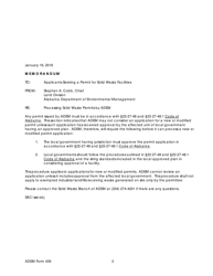 ADEM Form 439 Permit Application - Solid Waste Disposal Facility - Alabama, Page 2