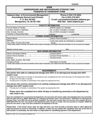 ADEM Form 469 Underground and Aboveground Storage Tank Transfer of Ownership Form - Alabama, Page 2