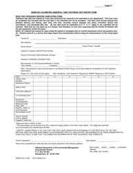 ADEM Form 487 ADEM Ust Volumetric Underfill Tank Tightness Test Report Form - Alabama, Page 2