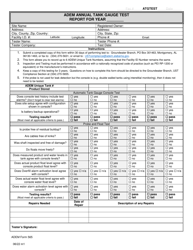 ADEM Form 565 ADEM Annual Tank Gauge Test Report - Alabama, Page 2