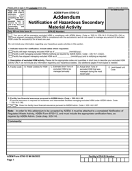 ADEM Form 8700-12 Notification of Regulated Waste Activity - Alabama, Page 11