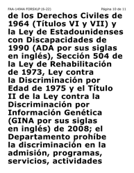 Formulario FAA-1494A-SXLP Remocion De Un(A) Representante Autorizado(A) (Letra Extra Grande) - Arizona (Spanish), Page 10