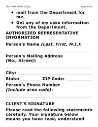 Form FAA-1494A-LP Authorized Representative Removal (Large Print) - Arizona, Page 3