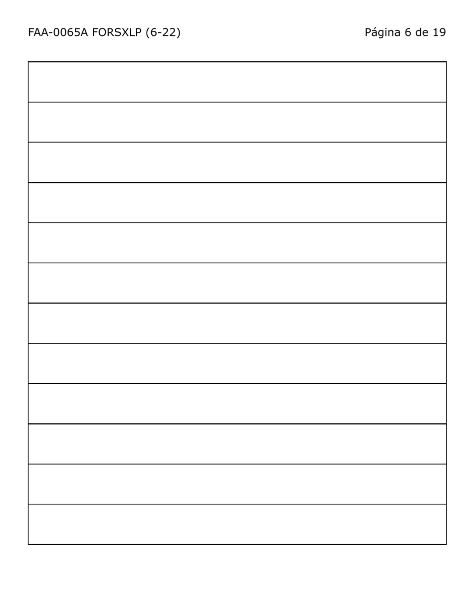 Formulario FAA-0065A-SXLP Verificacion De Situacion De Residencia / Direccion Residencial (Letra Extra Grande) - Arizona (Spanish), Page 6