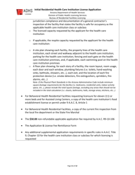 Initial Residential Health Care Institution License Application - Arizona, Page 11