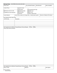 DOT Form 355-001 Survey Request - Washington, Page 2
