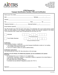 Document preview: Form 244 Atrs Request for Taxpayer Identification Number (Tin) and Certification - Arkansas