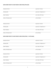 Application Fee Waiver Form - Arizona, Page 3
