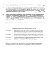 Application for Pharmacy Technician License Reinstatement - Arizona, Page 4