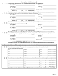 ADDI BORROWER Form B Income/Asset Checklist - Home Program - Arkansas Dream Downpayment Initiative (Addi) - Arkansas, Page 3