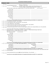 ADDI BORROWER Form B Income/Asset Checklist - Home Program - Arkansas Dream Downpayment Initiative (Addi) - Arkansas, Page 4