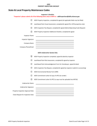 Addi Property Inspection Checklist - Arkansas, Page 4