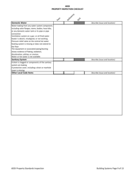 Addi Property Inspection Checklist - Arkansas, Page 9