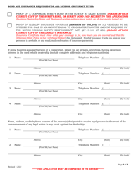 Used Motor Vehicle Dealer License Application Form - Arkansas, Page 3