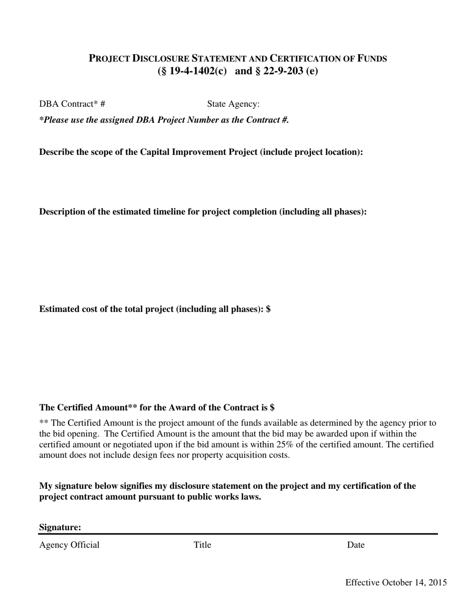 General Project Information - Arkansas, Page 2