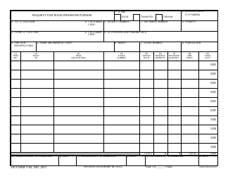 DD Form 1150 Download Fillable PDF, Request for Issue/Transfer/Turn-In ...