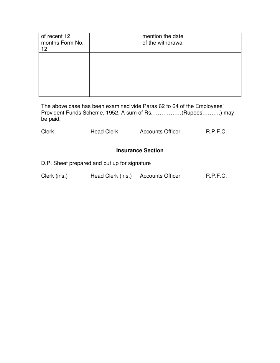 Form 14 Application for Financing a Life Insurance Policy out of the Provident Fund Account - India, Page 4