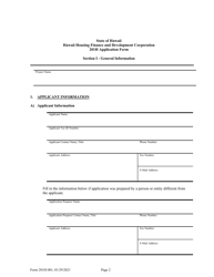 Form 201H Application - Hawaii, Page 16