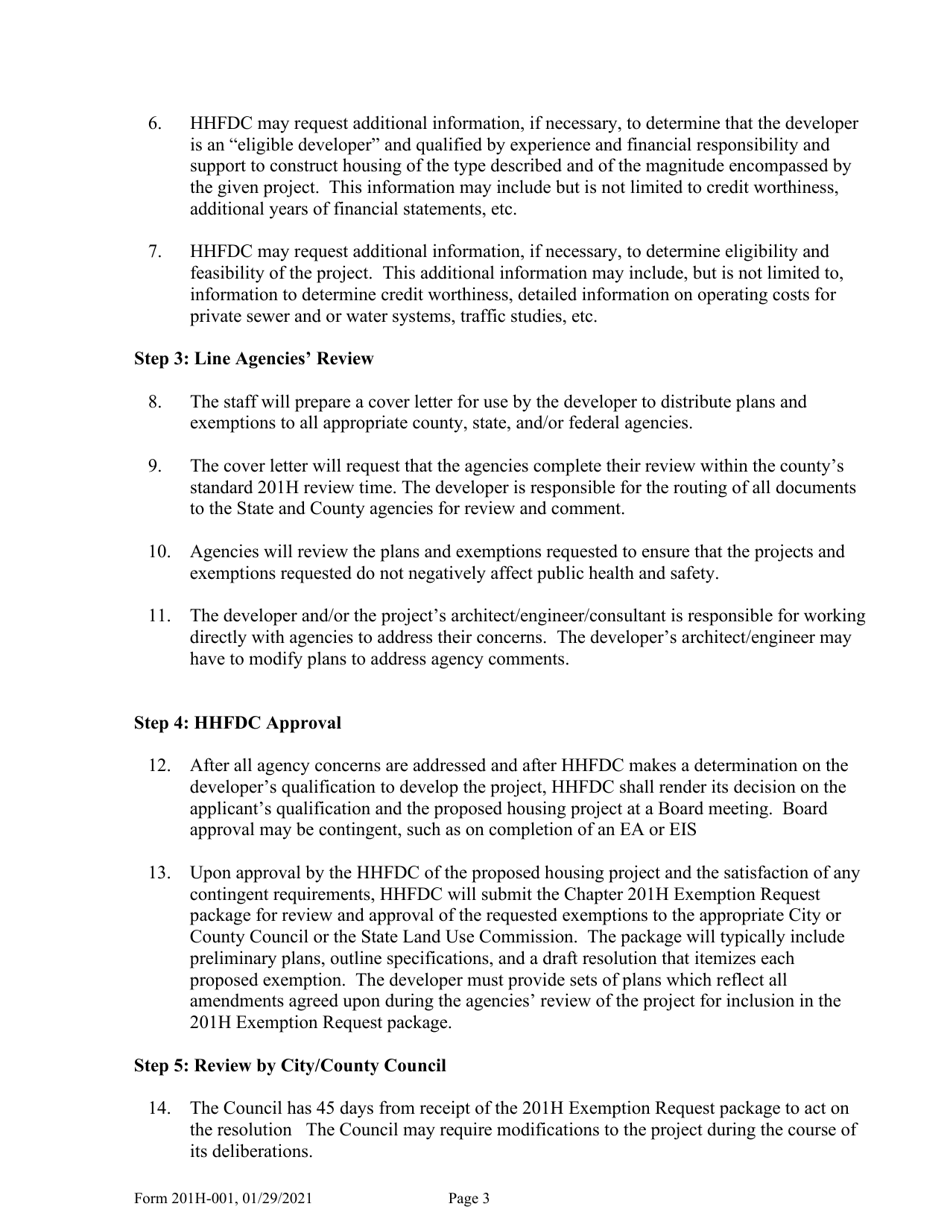 Form 201H Application - Hawaii, Page 4