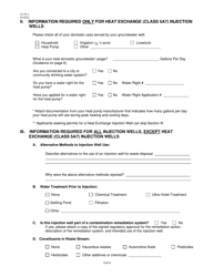 Form 42-39-1 Application for Permit to Construct, Modify or Maintain an Injection Well - Idaho, Page 3