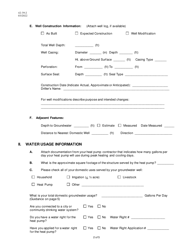 Form 42-39-2 Application for Permit to Construct or Modify a Lowflow ( 50 Gpm) Heat Pump Injection Well (5a7 Only) - Idaho, Page 2
