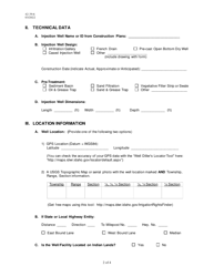 Form 42-39-6 Shallow Injection Well Inventory Form - Idaho, Page 2