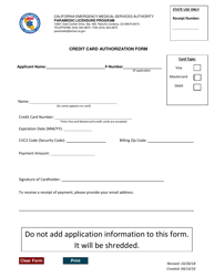 Form RLL-01A Reinstatement Paramedic License Application - Lapsed Less Than 1 Year - California, Page 4