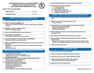 Document preview: EMS Integration With Law Enforcement During Active Shooter Events California Quick Reference Guide - California