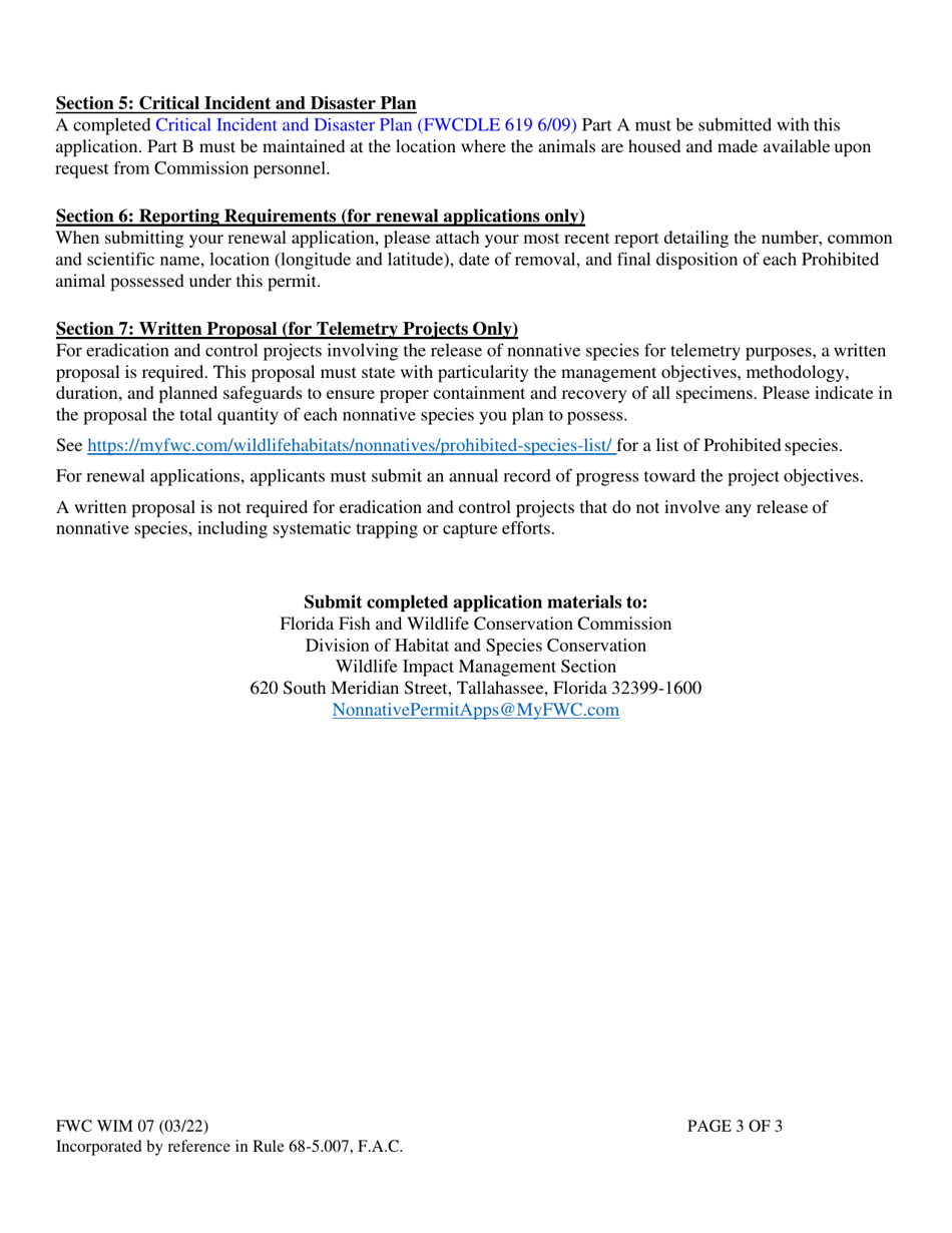 FWC Form WIM07 - Fill Out, Sign Online and Download Fillable PDF ...