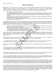 Form BOE-19-B Claim for Transfer of Base Year Value to Replacement Primary Residence for Persons at Least Age 55 Years - Sample - California, Page 2