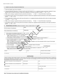 Form BOE-19-P Claim for Reassessment Exclusion for Transfer Between Parent and Child Occurring on or After February 16, 2021 - Sample - California, Page 2