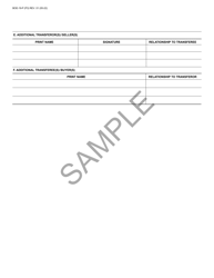 Form BOE-19-P Claim for Reassessment Exclusion for Transfer Between Parent and Child Occurring on or After February 16, 2021 - Sample - California, Page 3