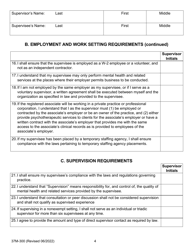 Form 37M-300 Supervision Agreement Between the Supervisor and Supervisee (For Supervisory Relationships That Began on or After January 1, 2022) - California, Page 4