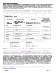 Instructions for Form LPC457, IL532-2082 Potentially Infectious Medical Waste (Pimw) Hauling Permit Application - Illinois, Page 2