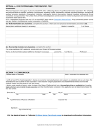 Application for a Fictitious Name Permit - California, Page 4