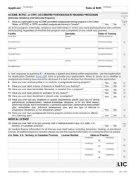 Form L1 Application for a Physician&#039;s and Surgeon&#039;s License - California, Page 3