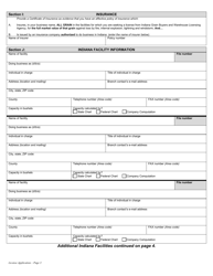 State Form 20313 License Application - Indiana, Page 3