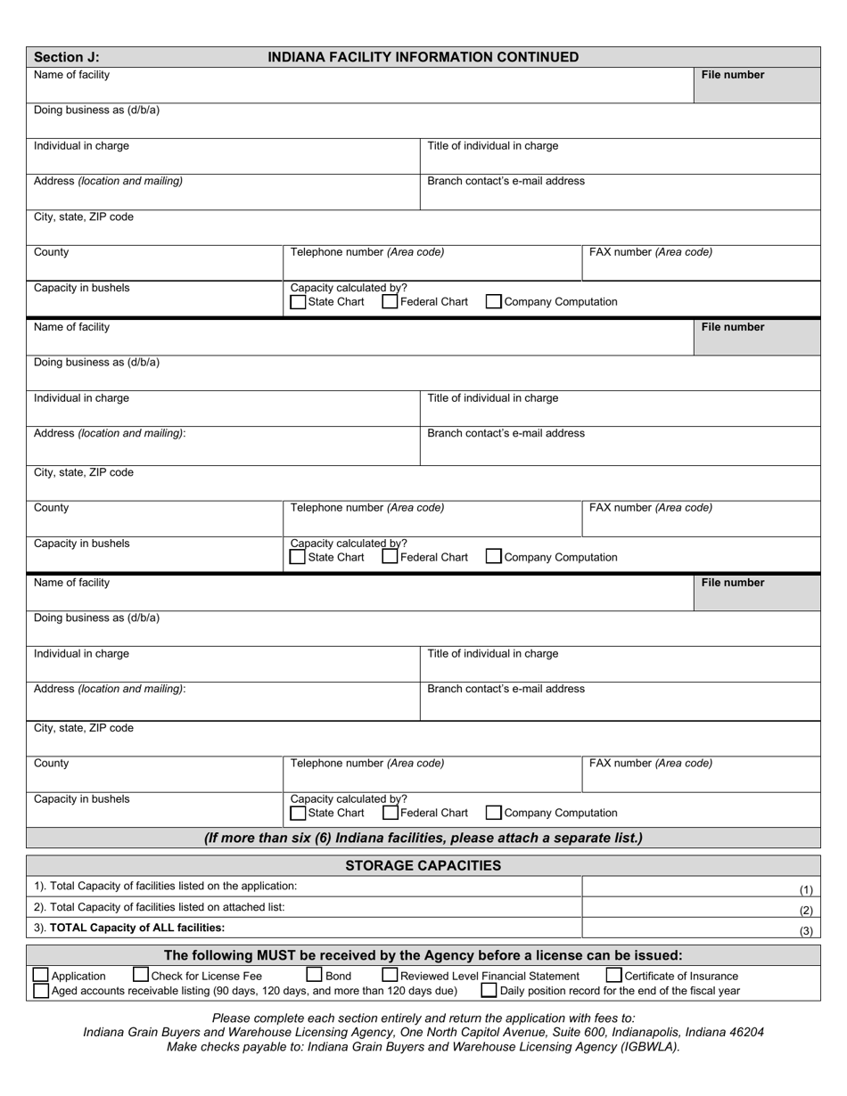 State Form 20313 License Application - Indiana, Page 4
