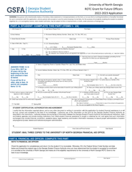 Application Form - University of North Georgia Rotc Grant Rotc Grant for Future Officers - Georgia (United States), Page 2