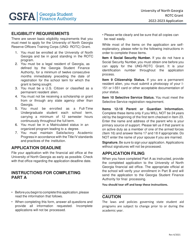 Application Form - University of North Georgia Rotc Grant - Georgia (United States)