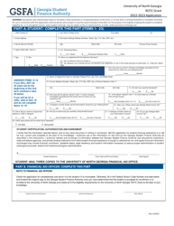 Application Form - University of North Georgia Rotc Grant - Georgia (United States), Page 2