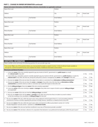 Form HLTH5433 Pharmacare Provider Change to Report Any Change to Your Pharmacare Enrollment Information - British Columbia, Canada, Page 6