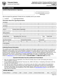 Form L3 Application to End a Tenancy and Evict a Tenant - Tenant Gave Notice or Agreed to End the Tenancy - Ontario, Canada, Page 4
