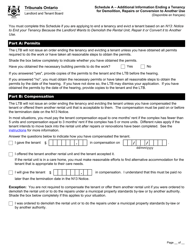 Form L2 Application to End a Tenancy and Evict a Tenant or Collect Money - Ontario, Canada, Page 10