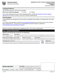 Form L2 Application to End a Tenancy and Evict a Tenant or Collect Money - Ontario, Canada, Page 3