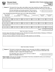 Form L2 Application to End a Tenancy and Evict a Tenant or Collect Money - Ontario, Canada, Page 7