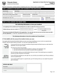 Form L9 Application to Collect Rent the Tenant Owes - Ontario, Canada, Page 3