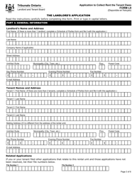 Form L9 Application to Collect Rent the Tenant Owes - Ontario, Canada, Page 5